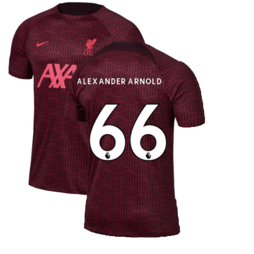 2022-2023 Liverpool Pre-Match Training Shirt (Red) (ALEXANDER ARNOLD 66)