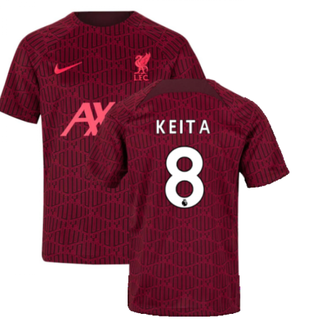 2022-2023 Liverpool Pre-Match Training Shirt (Red) - Kids (KEITA 8)