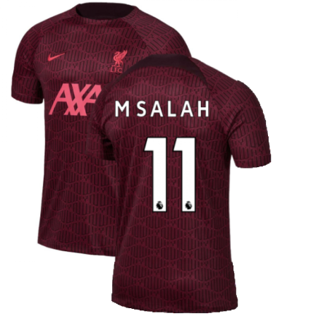 2022-2023 Liverpool Pre-Match Training Shirt (Red) (M SALAH 11)