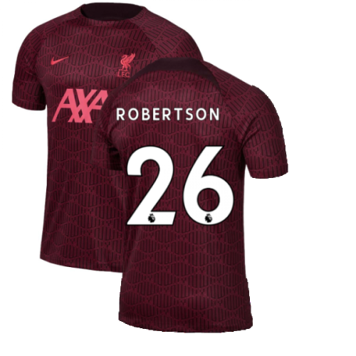 2022-2023 Liverpool Pre-Match Training Shirt (Red) (ROBERTSON 26)