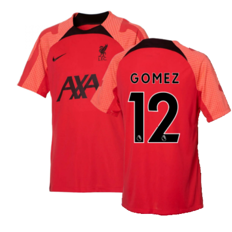 2022-2023 Liverpool Strike Training Jersey (Red) (GOMEZ 12)