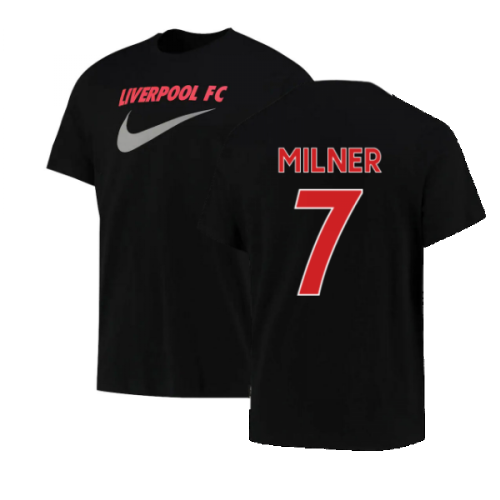 2022-2023 Liverpool Swoosh Tee (Black) (MILNER 7)