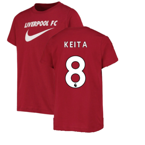 2022-2023 Liverpool Swoosh Tee (Red) (KEITA 8)