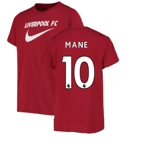 2022-2023 Liverpool Swoosh Tee (Red) (MANE 10)