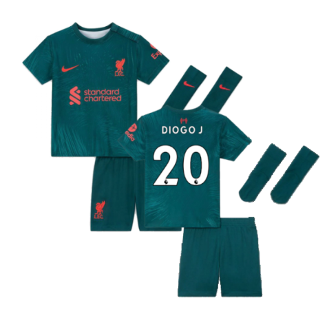 2022-2023 Liverpool Third Little Boys Mini Kit (DIOGO J 20)