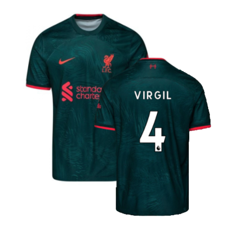 2022-2023 Liverpool Third Shirt (Kids) (VIRGIL 4)