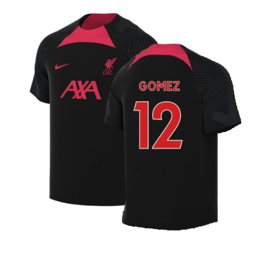 2022-2023 Liverpool Training Shirt (Black) (GOMEZ 12)