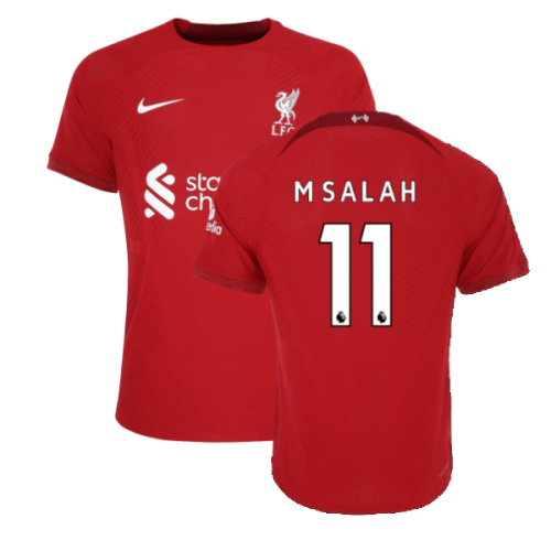 2022-2023 Liverpool Vapor Home Shirt (M SALAH 11)