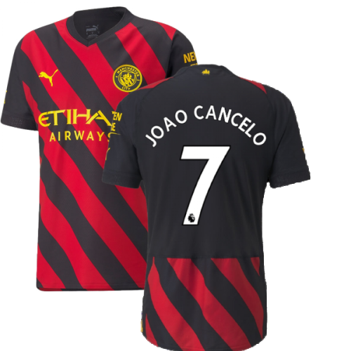 2022-2023 Man City Authentic Away Shirt (JOAO CANCELO 7)