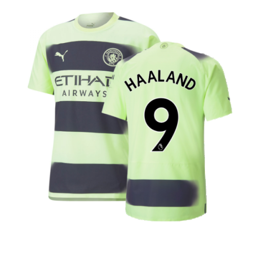 2022-2023 Man City Authentic Third Shirt (HAALAND 9)