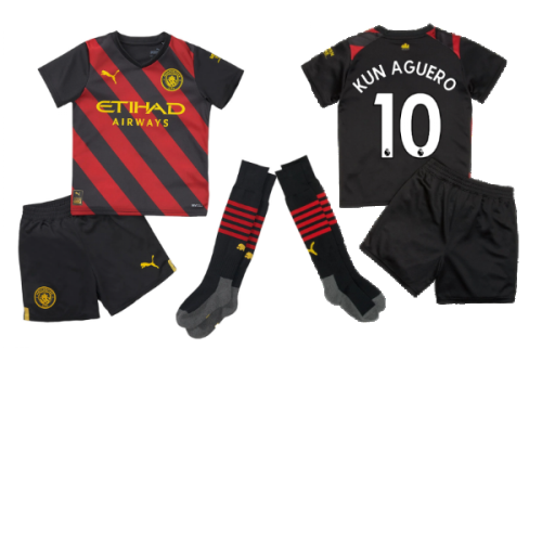 2022-2023 Man City Away Mini Kit (KUN AGUERO 10)