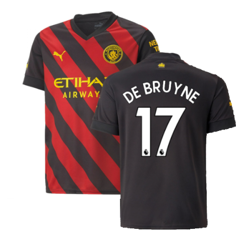 2022-2023 Man City Away Shirt (Kids) (DE BRUYNE 17)