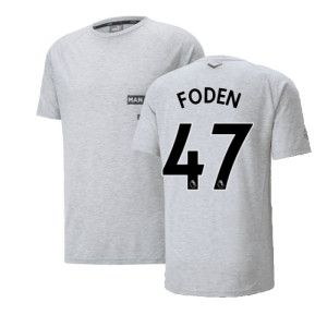 2022-2023 Man City Casuals Tee (Light Grey) (FODEN 47)