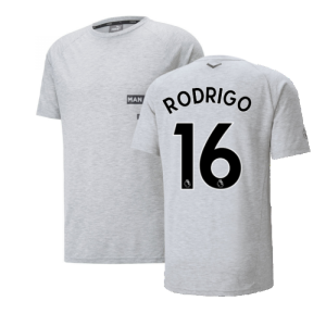 2022-2023 Man City Casuals Tee (Light Grey) (RODRIGO 16)