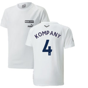 2022-2023 Man City Casuals Tee (White) - Kids (KOMPANY 4)