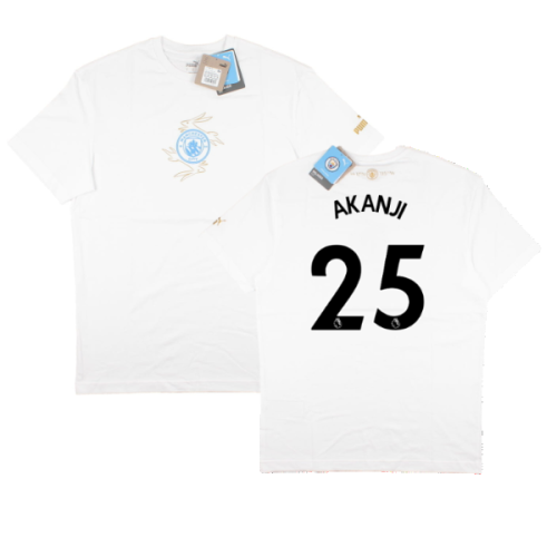 2022-2023 Man City Chinese New Year Tee (White) (Akanji 25)