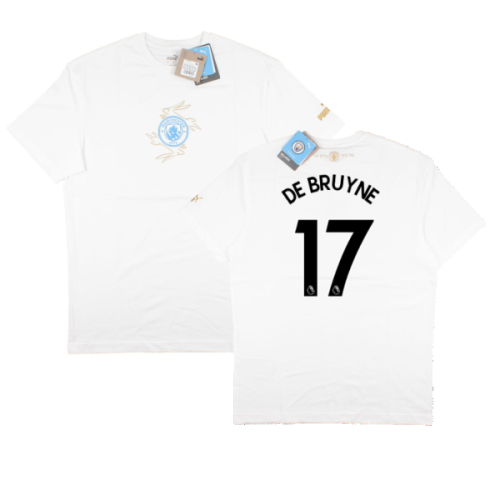 2022-2023 Man City Chinese New Year Tee (White) (De Bruyne 17)