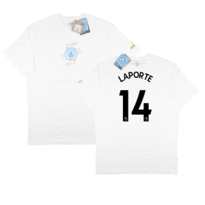 2022-2023 Man City Chinese New Year Tee (White) (Laporte 14)