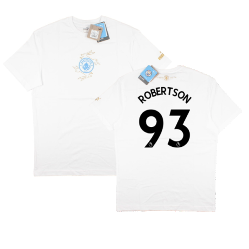 2022-2023 Man City Chinese New Year Tee (White) (Robertson 93)