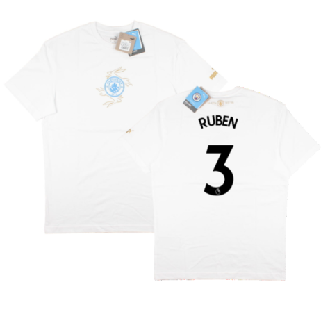 2022-2023 Man City Chinese New Year Tee (White) (Ruben 3)