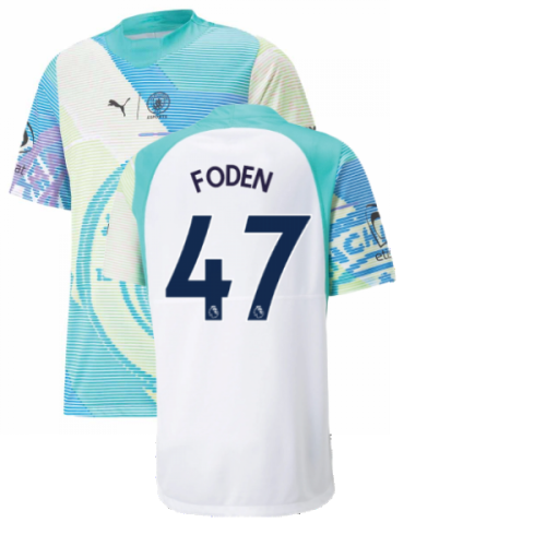 2022-2023 Man City Gameday Jersey (White) (FODEN 47)