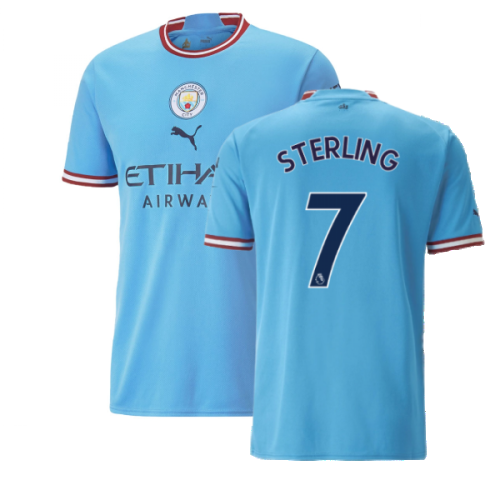 2022-2023 Man City Home Shirt (STERLING 7)