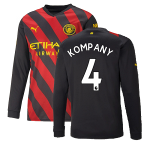 2022-2023 Man City Long Sleeve Away Shirt (KOMPANY 4)