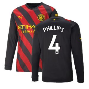 2022-2023 Man City Long Sleeve Away Shirt (PHILLIPS 4)