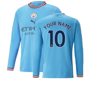 2022-2023 Man City Long Sleeve Home Shirt