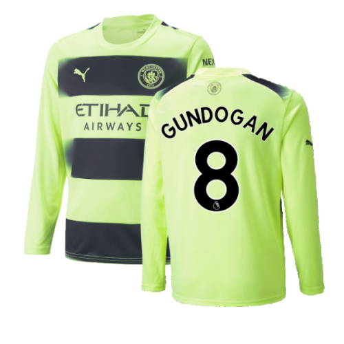 2022-2023 Man City Long Sleeve Third Shirt (GUNDOGAN 8)