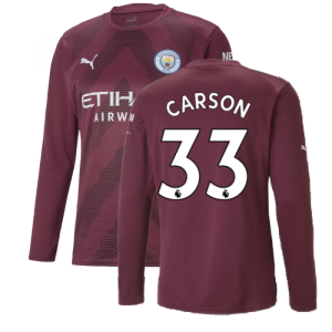 2022-2023 Man City LS Goalkeeper Shirt (Grape Wine) (Carson 33)