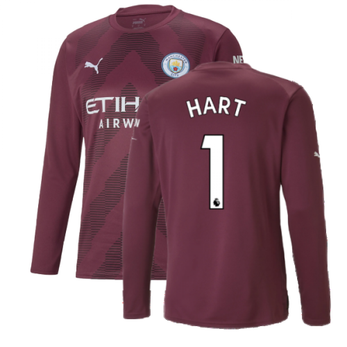 2022-2023 Man City LS Goalkeeper Shirt (Grape Wine) (HART 1)