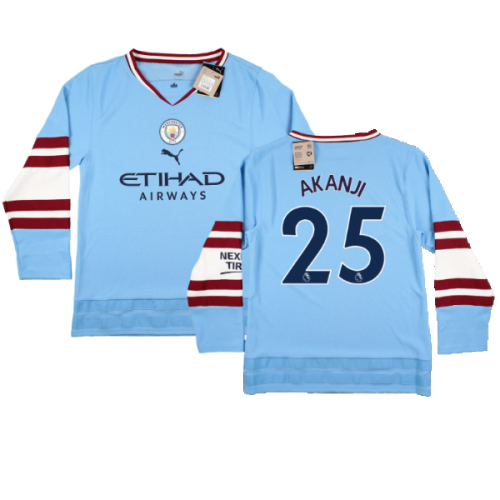 2022-2023 Man City Oversize Winter Jersey (Akanji 25)