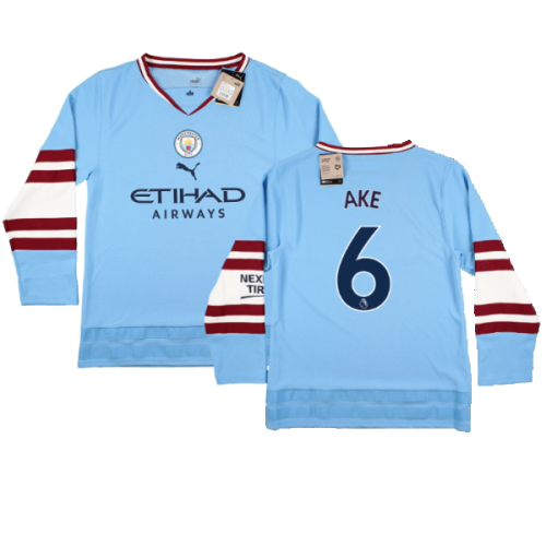 2022-2023 Man City Oversize Winter Jersey (Ake 6)