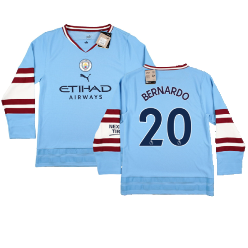 2022-2023 Man City Oversize Winter Jersey (Bernardo 20)