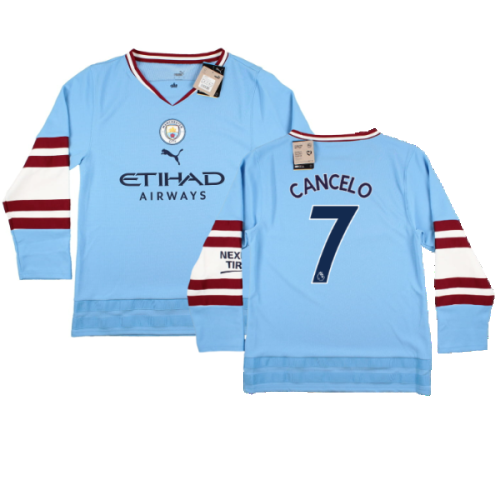 2022-2023 Man City Oversize Winter Jersey (Cancelo 7)