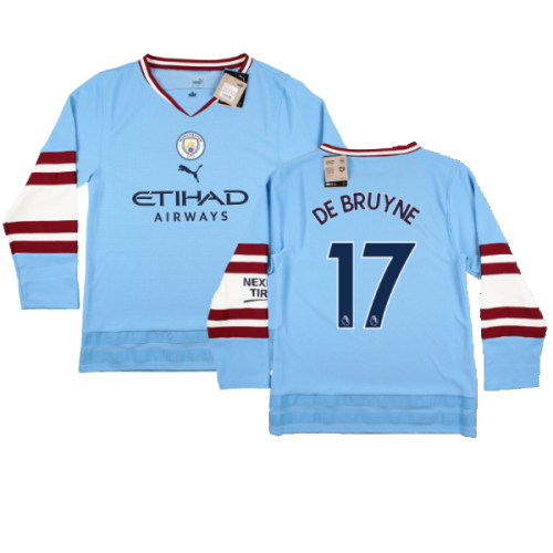 2022-2023 Man City Oversize Winter Jersey (De Bruyne 17)