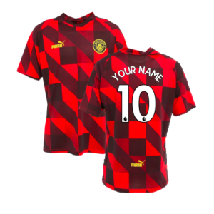 2022-2023 Man City Pre-Match Jersey (Tango Red)