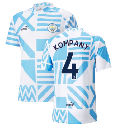 2022-2023 Man City Pre-Match Jersey (White) (KOMPANY 4)