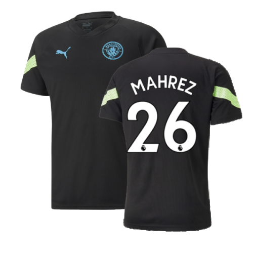 2022-2023 Man City PRO Training Jersey (Black) (MAHREZ 26)