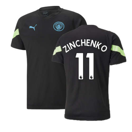 2022-2023 Man City PRO Training Jersey (Black) (ZINCHENKO 11)