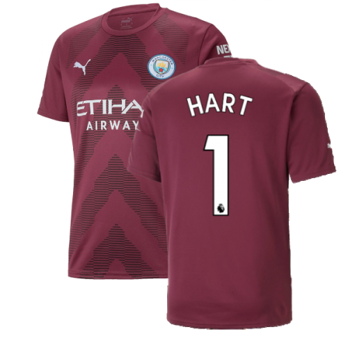 2022-2023 Man City SS Goalkeeper Shirt (Grape Wine) (HART 1)