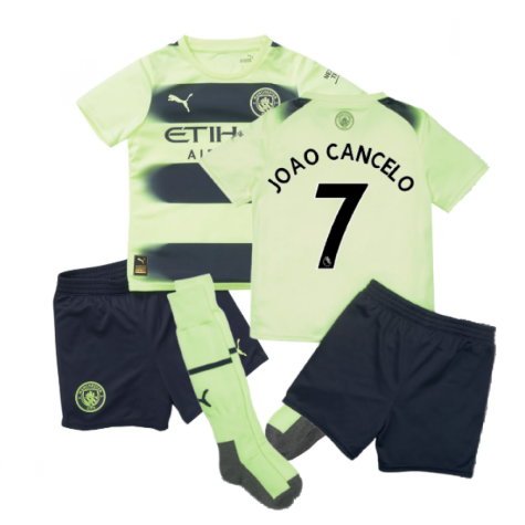 2022-2023 Man City Third Mini Kit (JOAO CANCELO 7)