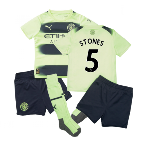 2022-2023 Man City Third Mini Kit (STONES 5)