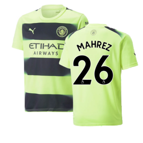 2022-2023 Man City Third Shirt (Kids) (MAHREZ 26)