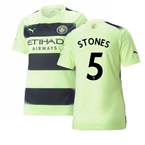 2022-2023 Man City Third Shirt (Ladies) (STONES 5)