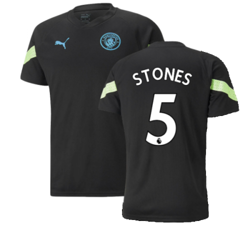 2022-2023 Man City Training Jersey (Black) (STONES 5)