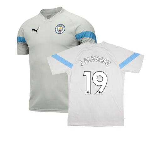 2022-2023 Man City Training Jersey (Grey Violet) (J Alvarez 19)