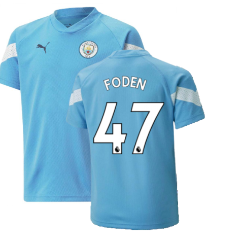 2022-2023 Man City Training Jersey (Light Blue) (FODEN 47)