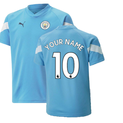 2022-2023 Man City Training Jersey (Light Blue) (Your Name)